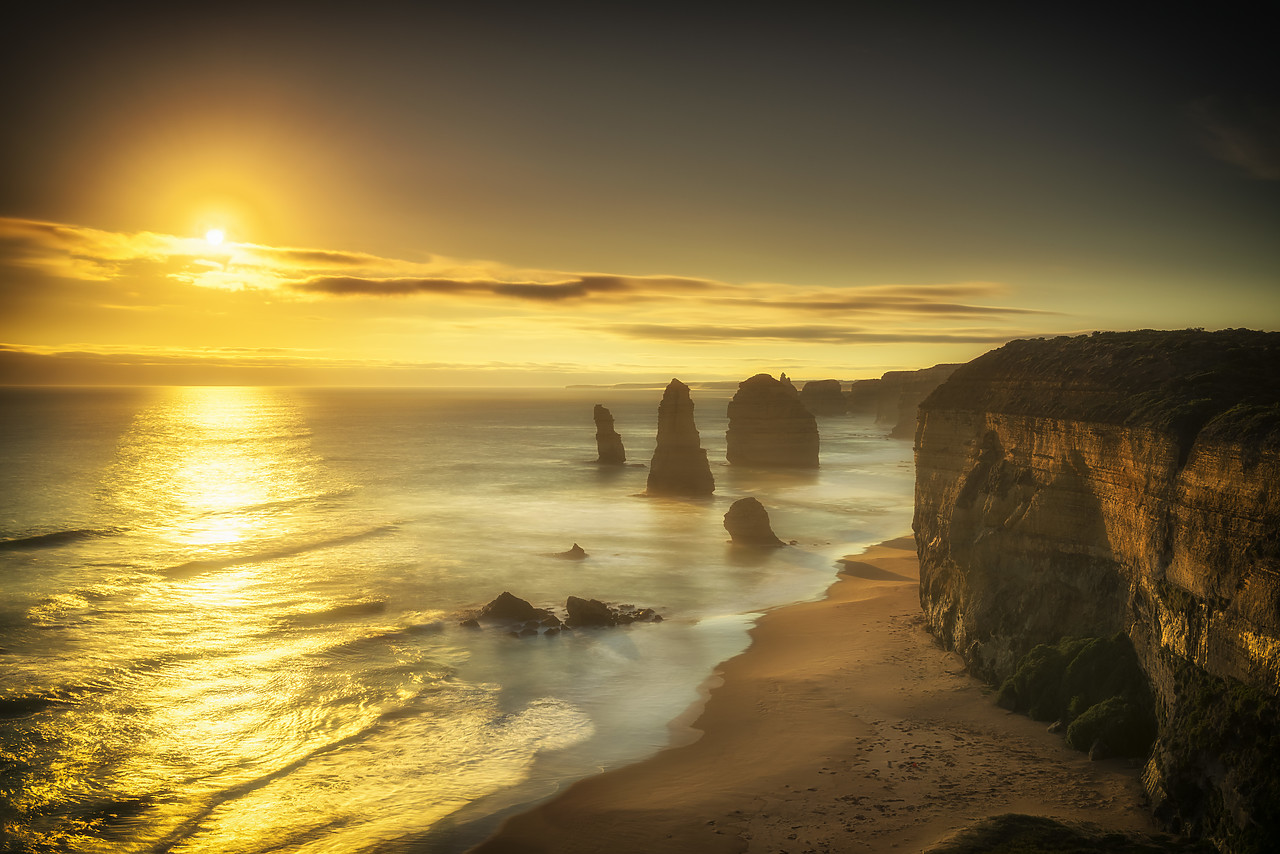 #160042-1 - The Twelve Apostles at Sunset, Great Ocean Road, Australia