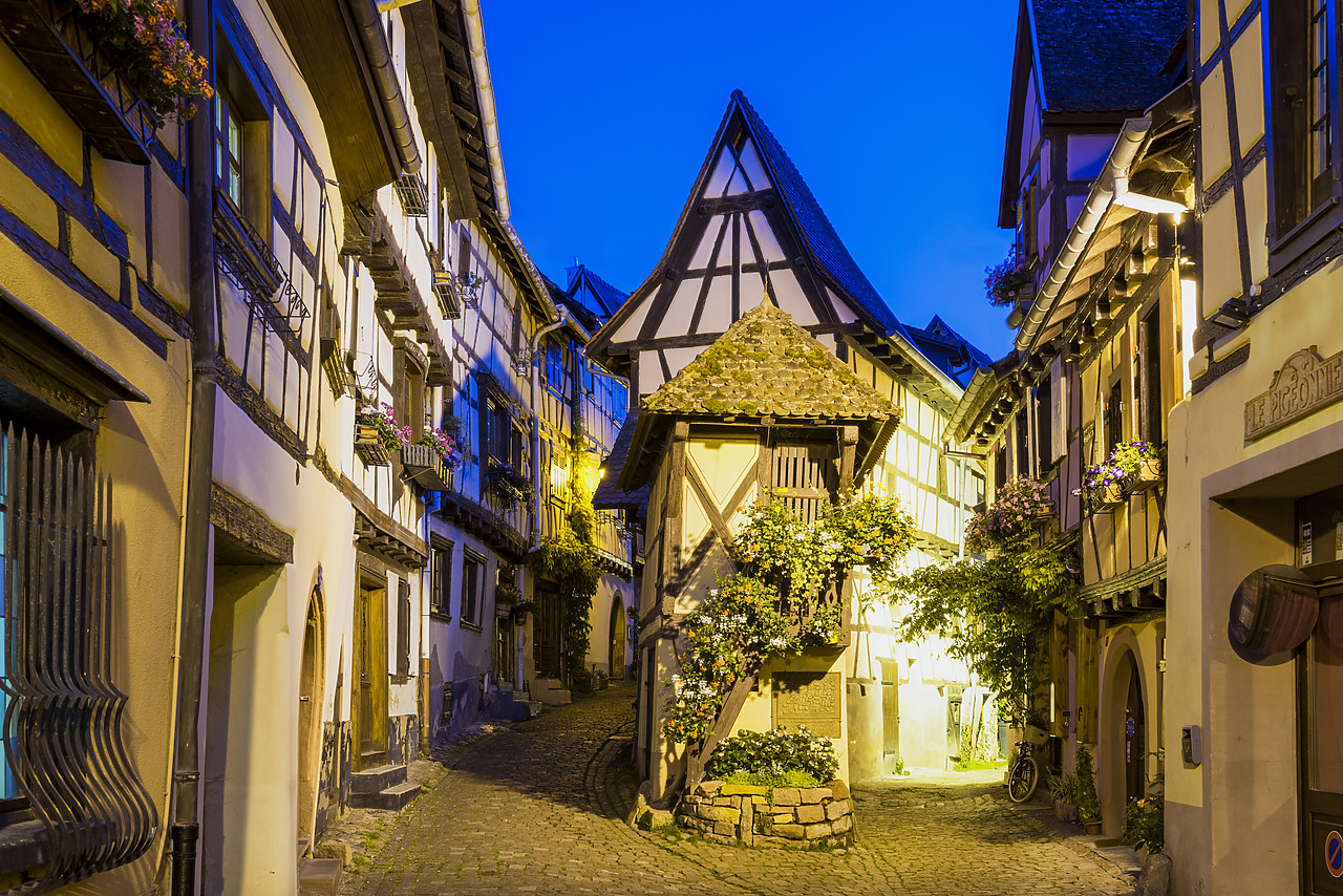 #160299-1 - Eguisheim at Night, Alsace, France