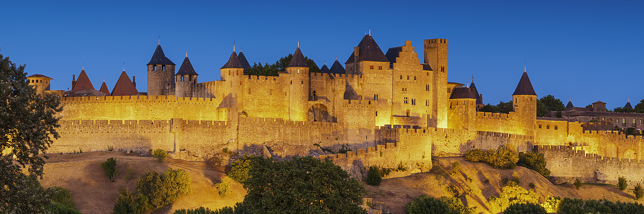 #160337-1 - Carcassonne at Night, Languedoc, France