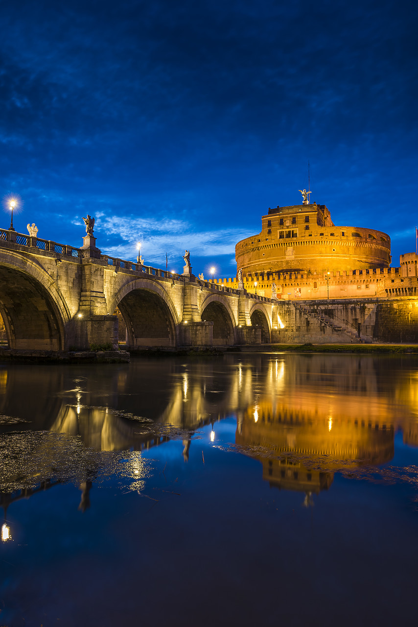 #160349-2 - Castel Sant'Angelo at Night, Rome, Italy