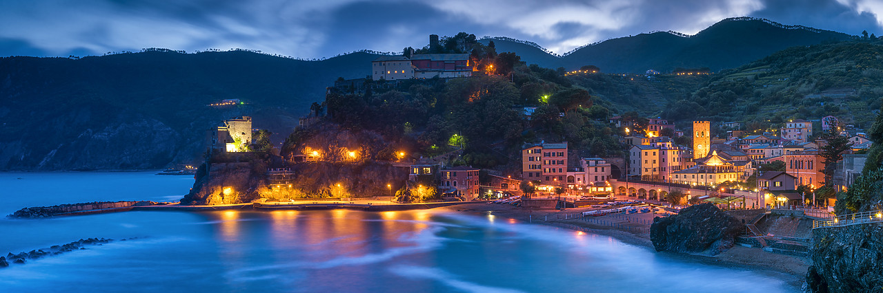 #160355-1 - Monterosso al Mare at Night, Cinque Terre, Liguria, Italy