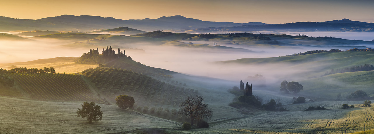 #160517-1 - Belvedere at Sunrise, Val d'Orcia, Tuscany, Italy