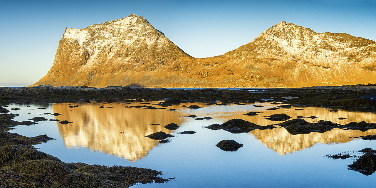 #170084-1 - Veggen Mountain Reflecting in Bay, Lofoten Islands, Norway