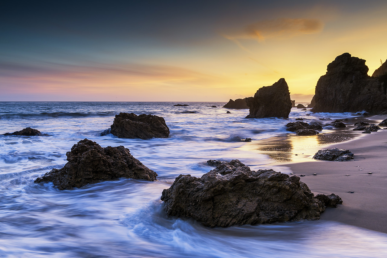 #170161-1 - Sunset at El Matador Beach, California, USA