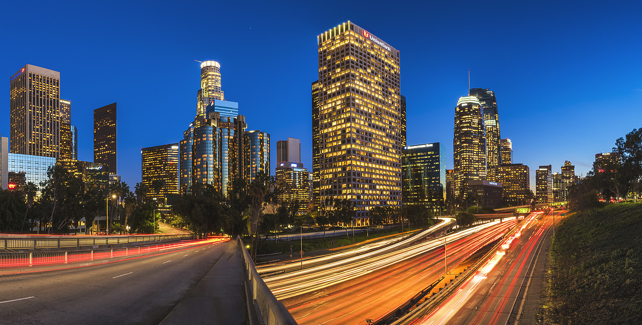 #170223-3 - Downtown Skyline at Night, Los Angeles, California, USA
