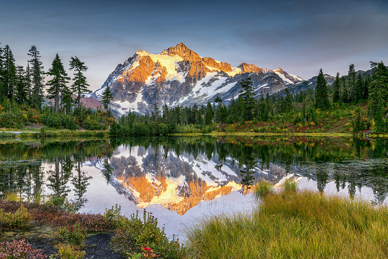 #170486-1 - Mount Shuksan Reflecting in Picture Lake, Mt. Baker-Snoqualmie National Forest, Washington, USA