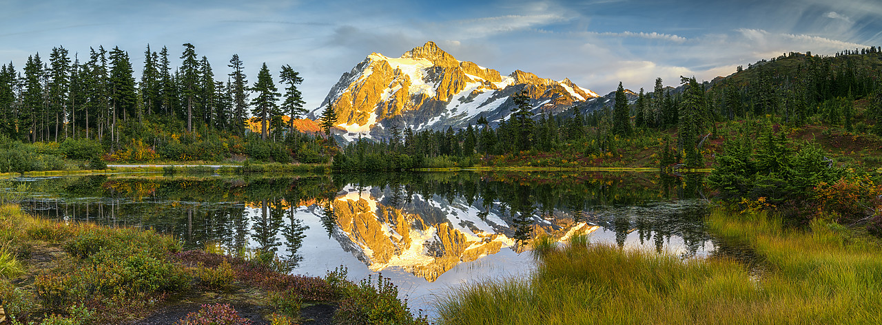 #170486-2 - Mount Shuksan Reflecting in Picture Lake, Mt. Baker-Snoqualmie National Forest, Washington, USA