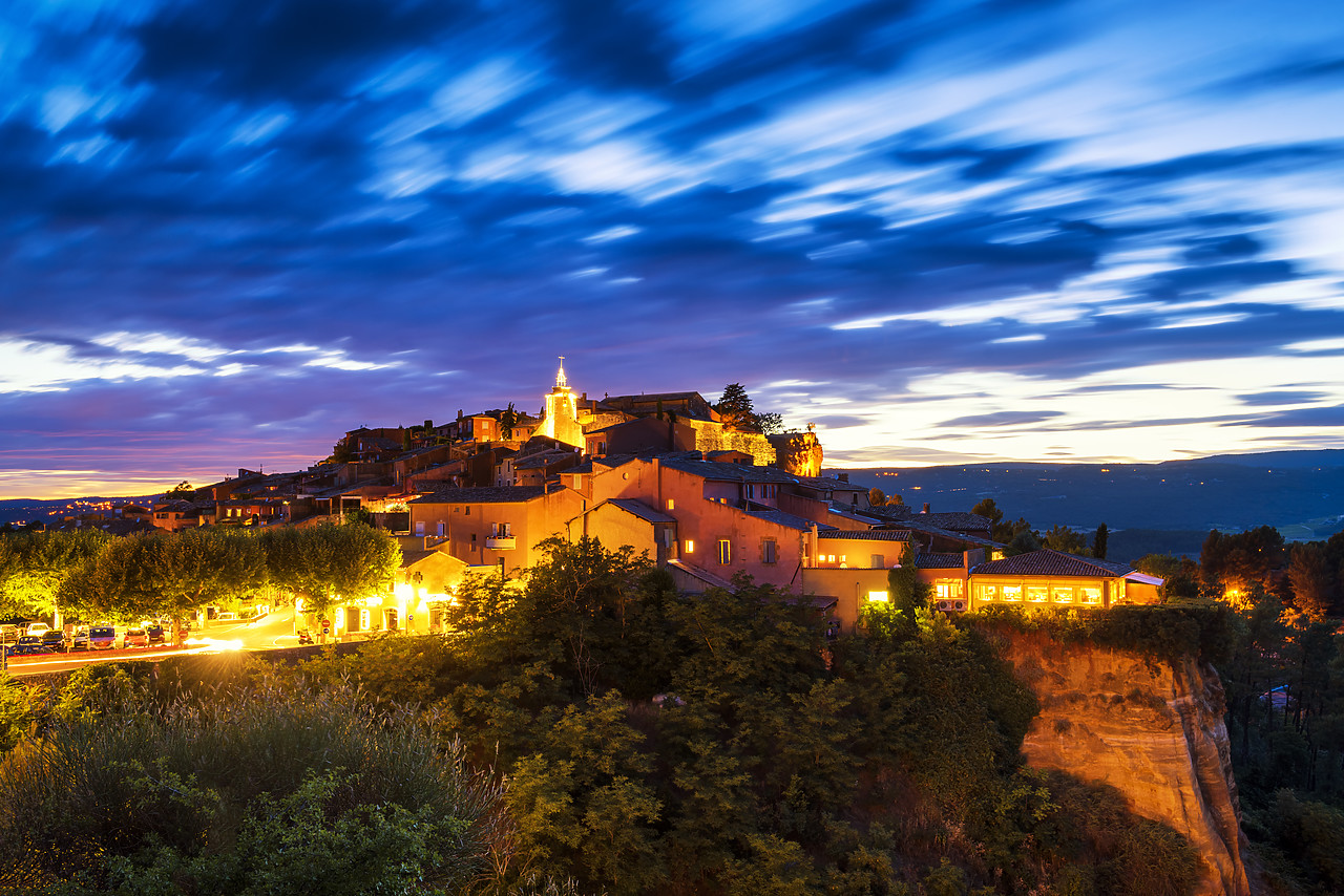 #170653-1 - Roussillon at Night, Provence, France