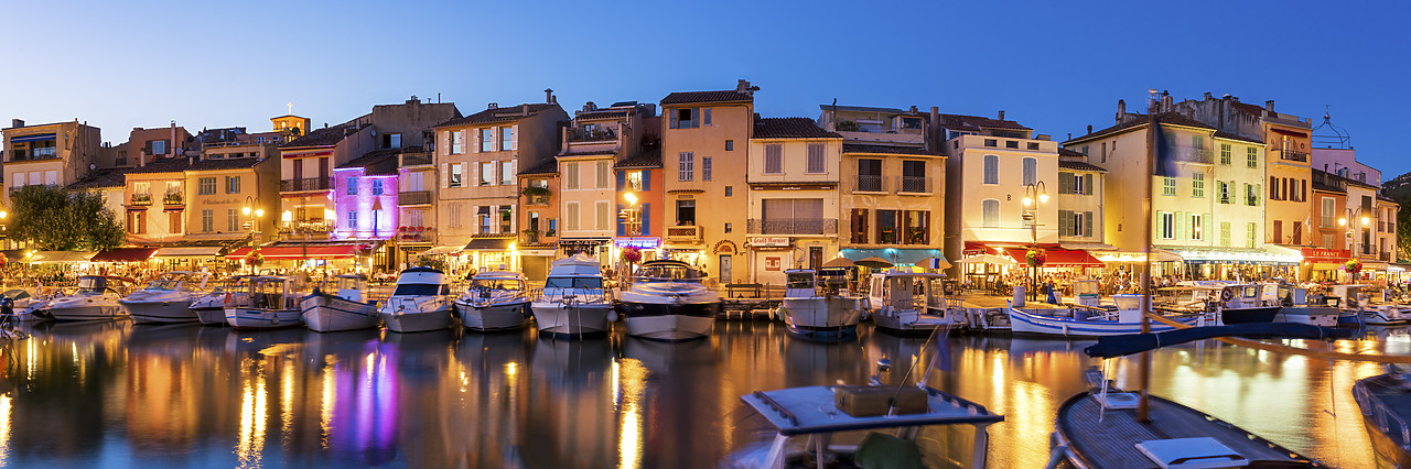#170666-1 - Cassis Harbour at Night, Provence, France