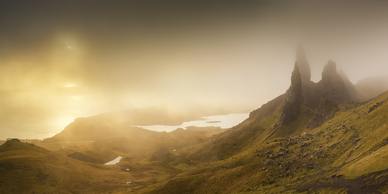 #170734-1 - Misty Sunrise at Old Man of Storr, Isle of Skye, Highland Region, Scotland