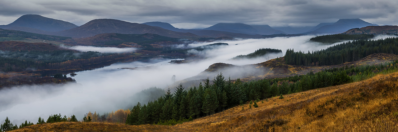 #170739-1 - Mist in Glen Garry, Lochaber, Highlands, Scotland