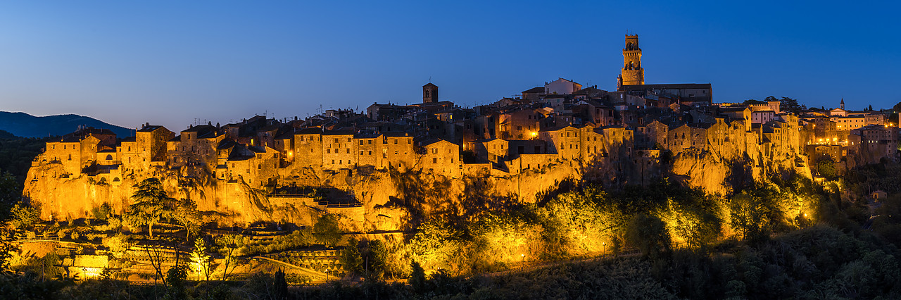 #170762-1 - Pitigliano at Night, Tuscany, Italy