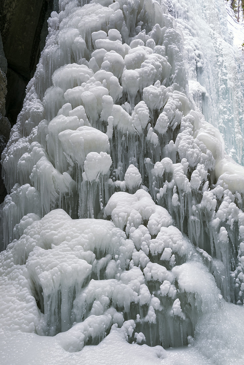 #180069-1 - Ice Formations in Maligne Canyon, Jasper National Park, Aberta, Canada