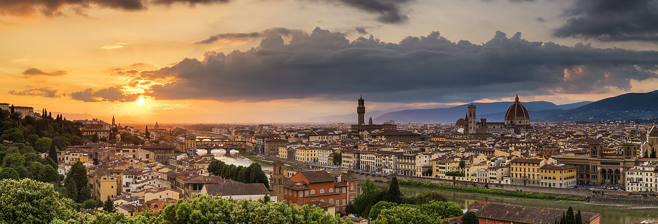 #180199-1 - Sunset over Florence, Tuscany, Italy
