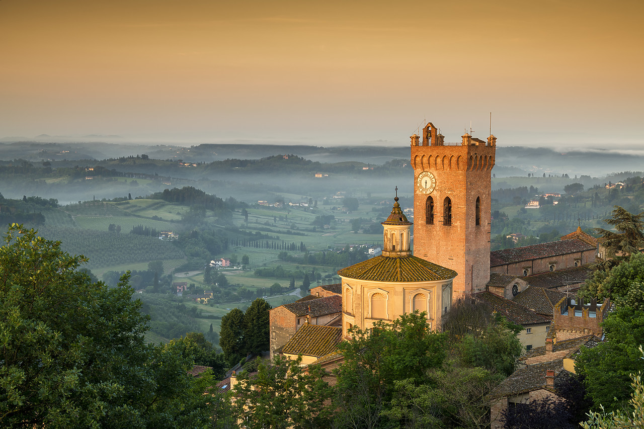 #180221-1 - San Miniato at Sunrise, Tuscany, Italy