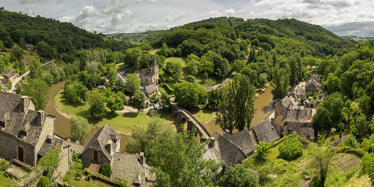 #180247-1 - View Over Belcastel, Occitanie, France