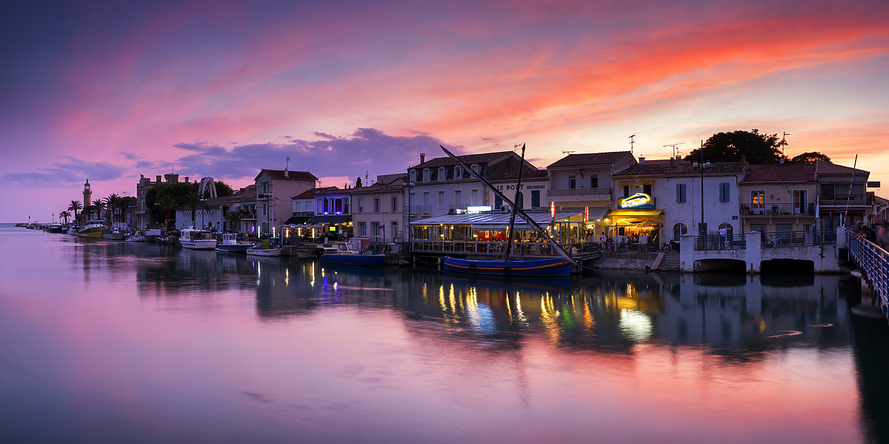 #180329-1 - Le Grau-du-Roi Harbour at Sunset, Occitanie, France