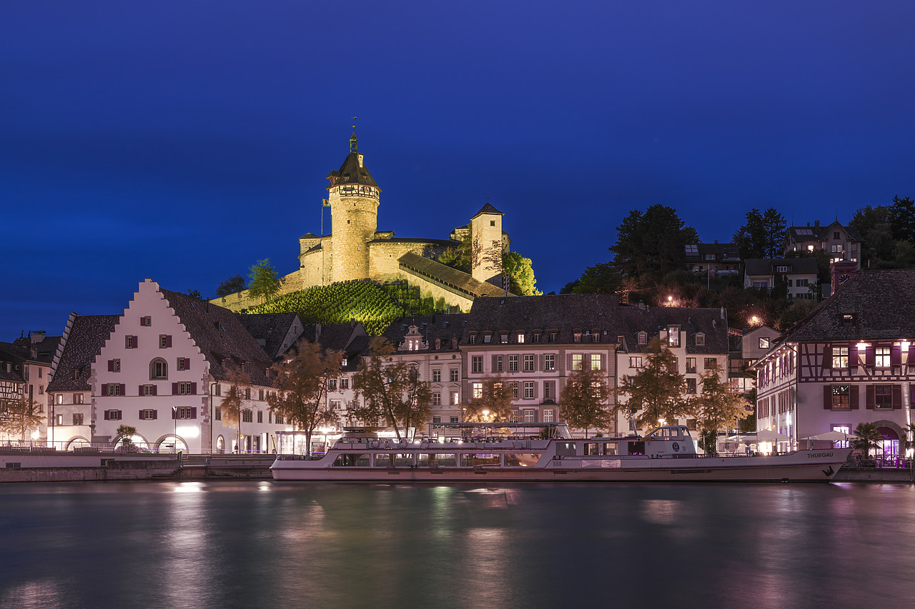 #180432-1 - Castle Munot at Night, Schaffhausen, Switzerland