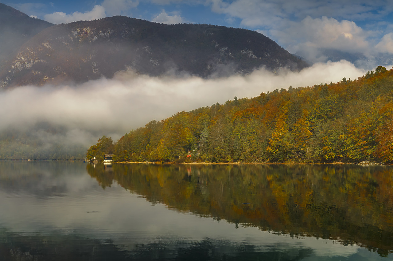 #180454-1 - Lake Bohinj in Autumn, Triglav National Park, Slovenia