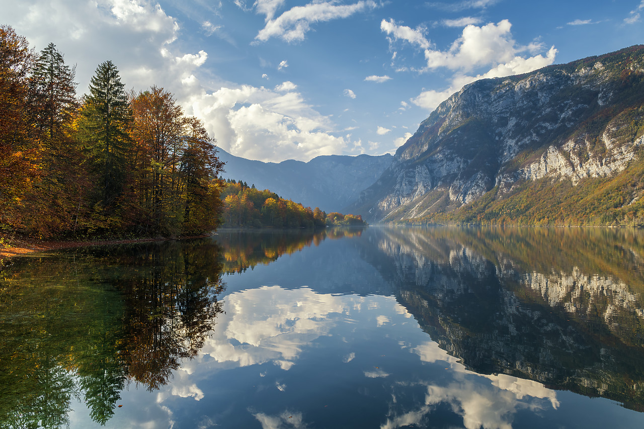 #180455-1 - Lake Bohinj in Autumn, Triglav National Park, Slovenia
