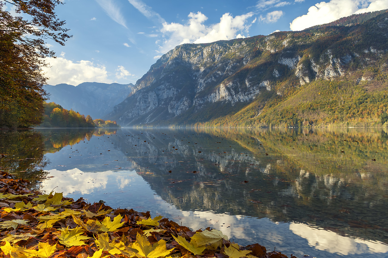 #180456-1 - Lake Bohinj in Autumn, Triglav National Park, Slovenia