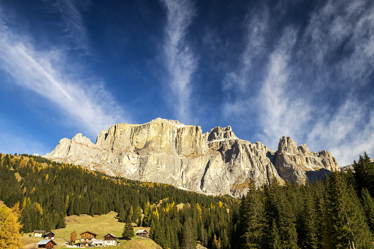 #180476-1 - Cloudscape over Gruppo di Sella, Dolomites, Italy