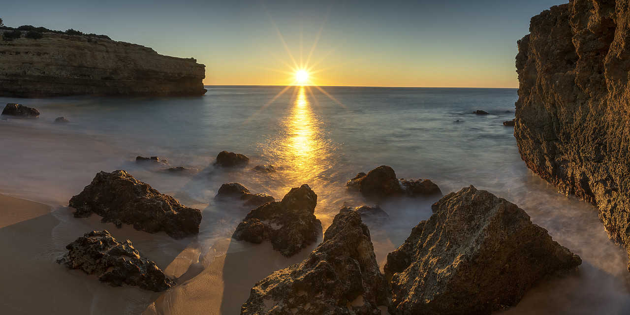 #190014-2 - Praia da Albandeira at Sunrise, Algarve, Portugal