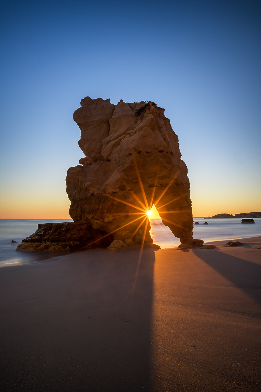 #190021-2 - Sea Arch at Sunset, Algarve, Portugal