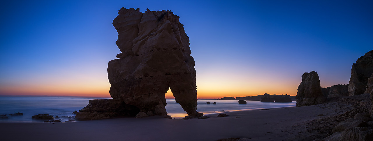 #190023-1 - Sea Arch at Sunset, Algarve, Portugal