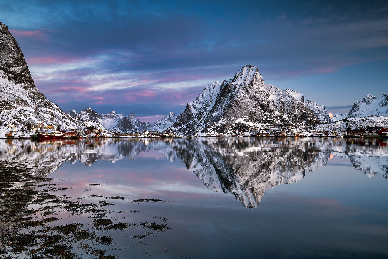 #190404-1 - Reine Reflections, Lofoten Islands, Norway