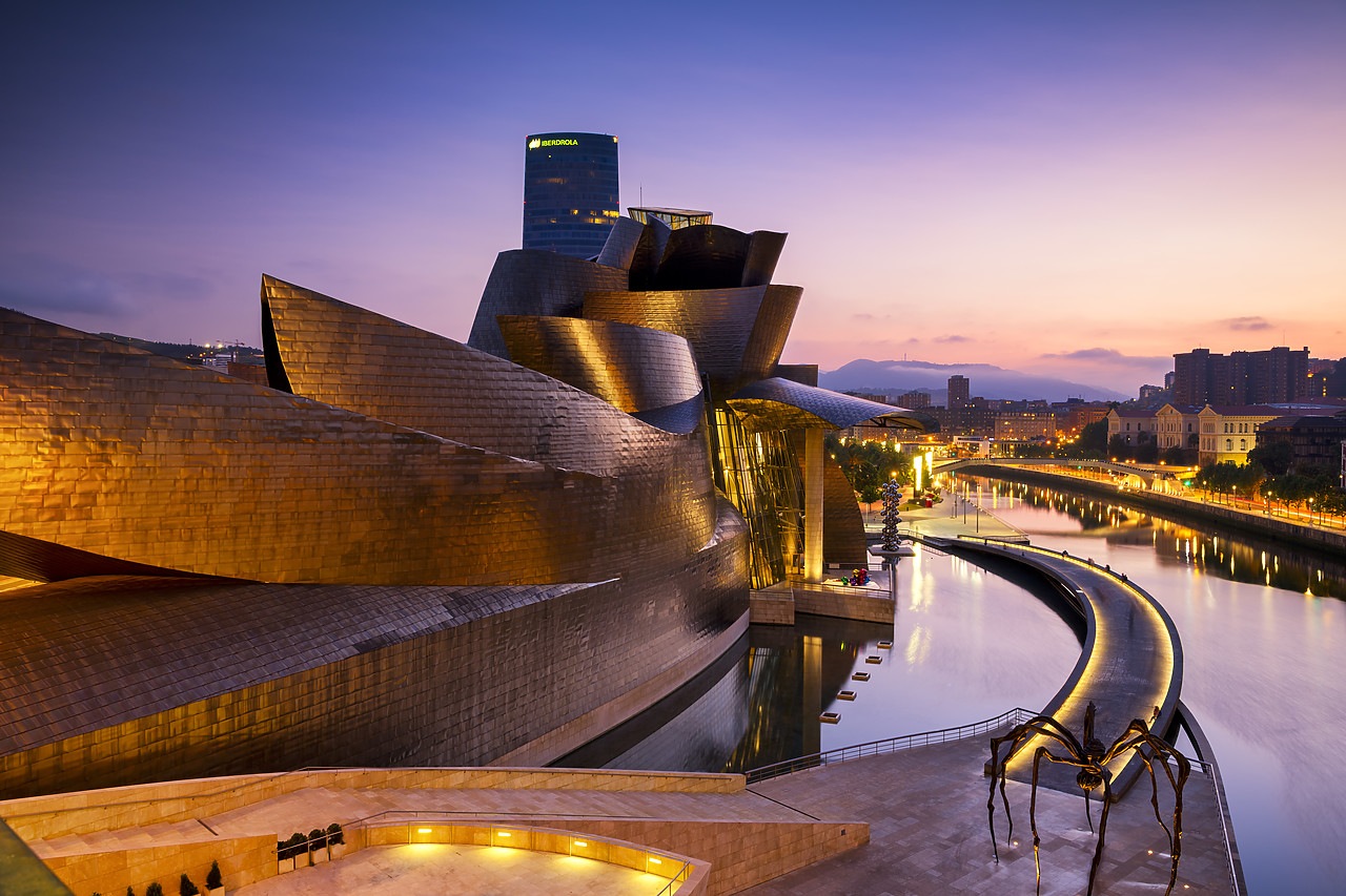 #190477-1 - Guggenheim Museum at Twilight, Bilbao, Basque Country, Spain