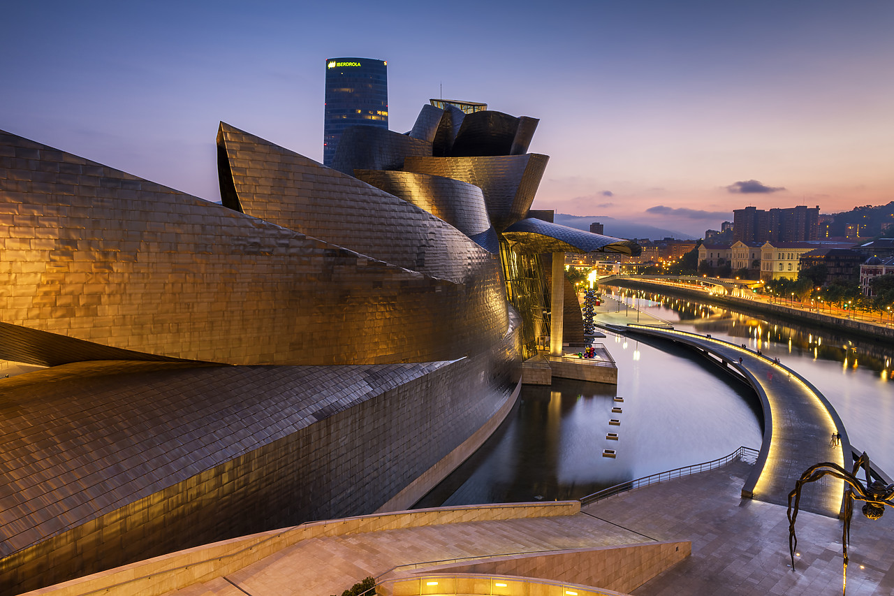 #190478-1 - Guggenheim Museum at Twilight, Bilbao, Basque Country, Spain
