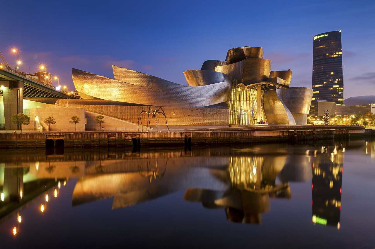 #190479-1 - Guggenheim Museum at Twilight, Bilbao, Basque Country, Spain
