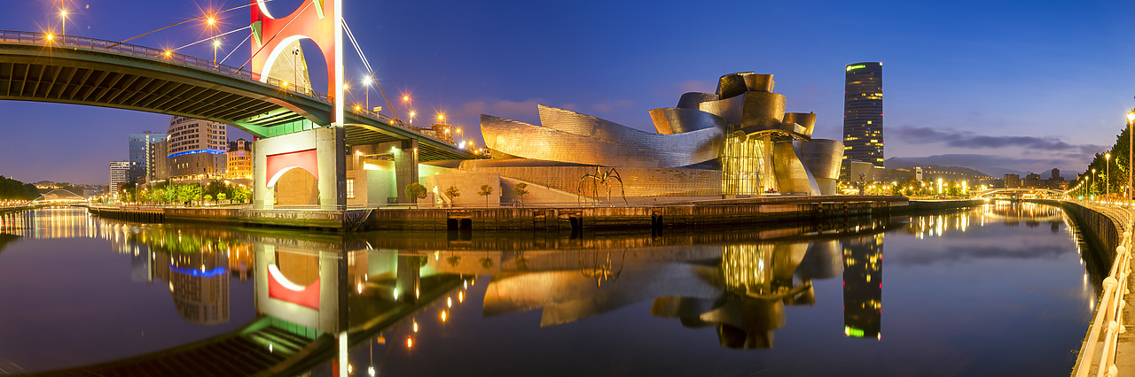 #190480-1 - Guggenheim Museum at Twilight, Bilbao, Basque Country, Spain