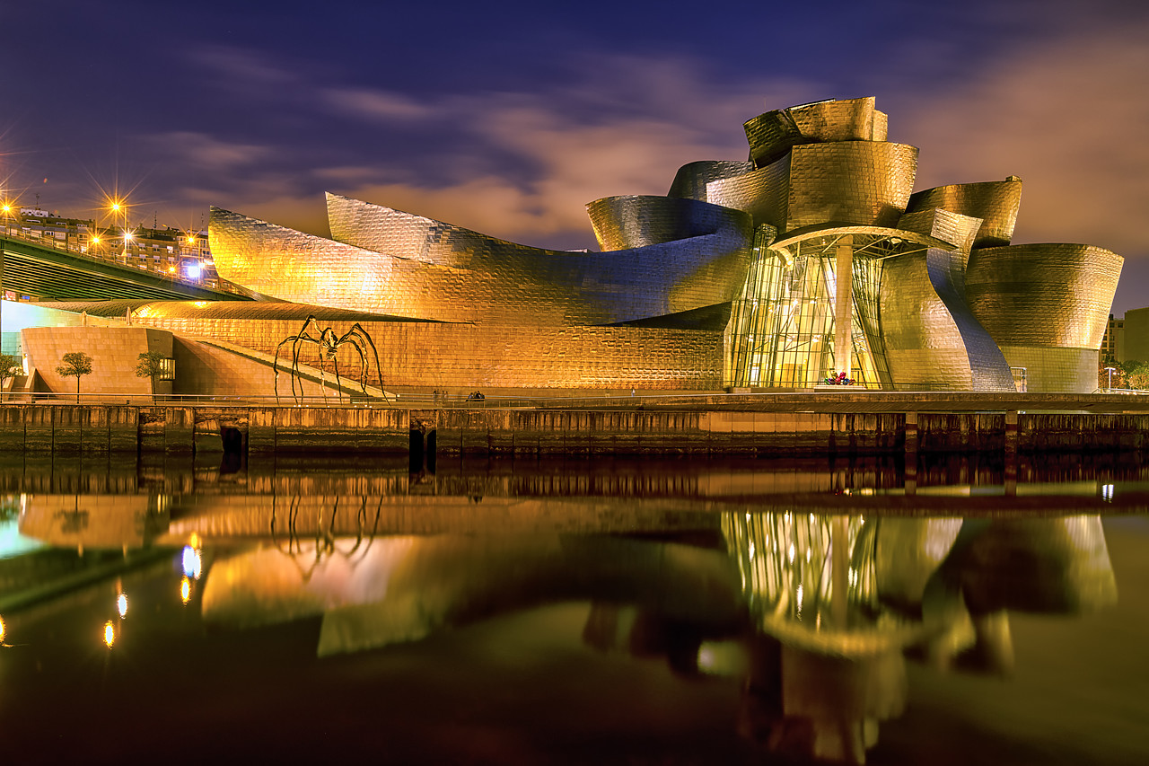 #190481-1 - Guggenheim Museum at Twilight, Bilbao, Basque Country, Spain
