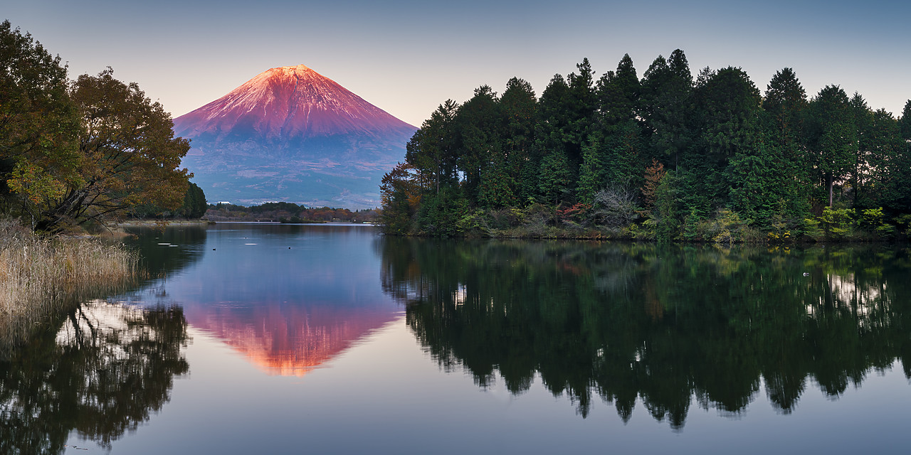 #190617-3 - Mt. Fuji Reflecting in Lake Tanuki, Fujinomiya, Shizouka, Honshu, Japan