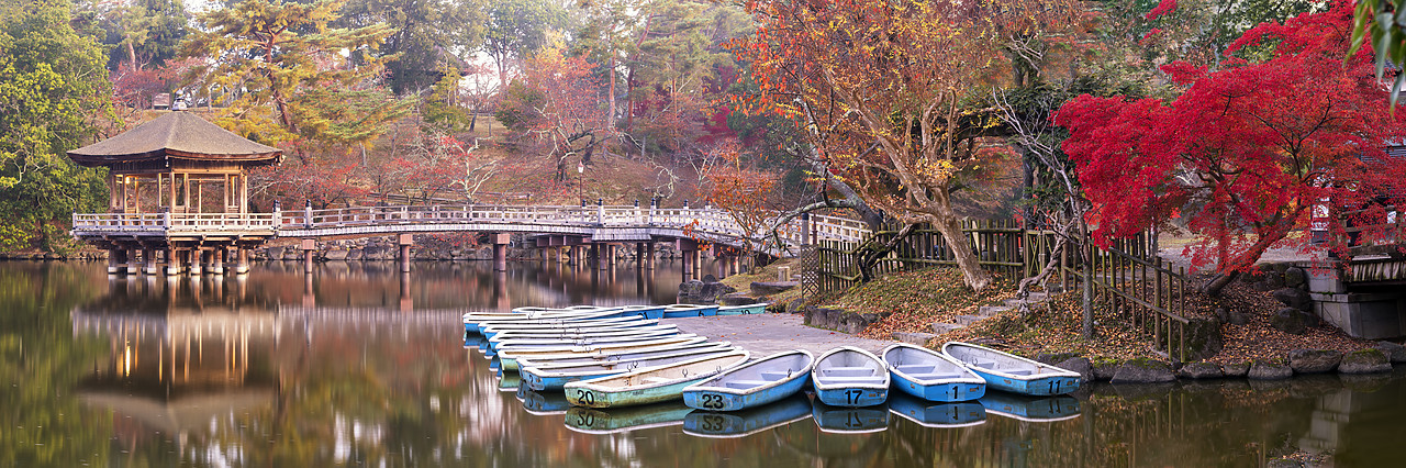 #190714-1 - Ukimido Pavilion in Autumn, Nara Park, Nara, Kansai, Japan
