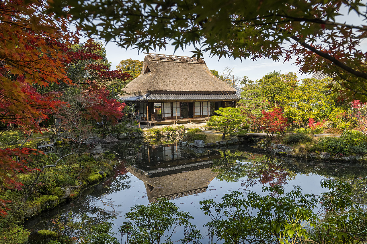 #190718-1 - Jardin Isuien Tea House in Autumn, Nara, Kansai, Japan