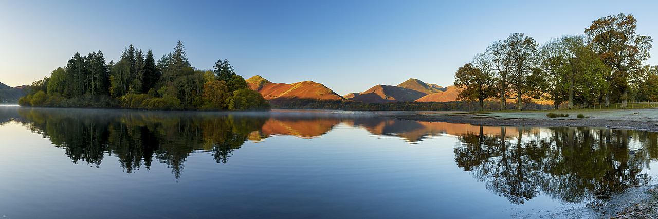 #190816-1 - Derwent Water Reflections, Lake District National Park, Cumbria, England