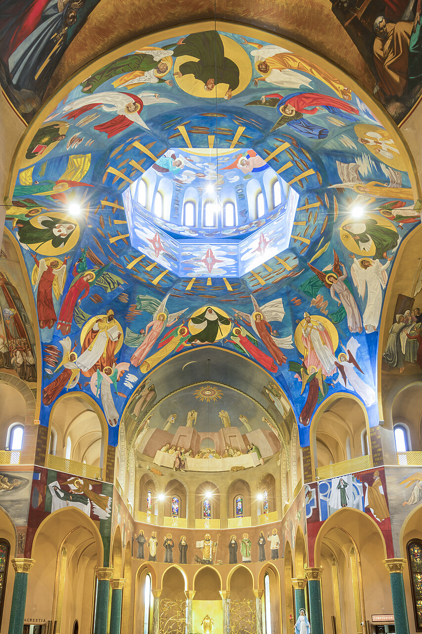 #220354-2 - Colourful Interior of Monastery of St. Rita, Cascia, Umbria, Italy