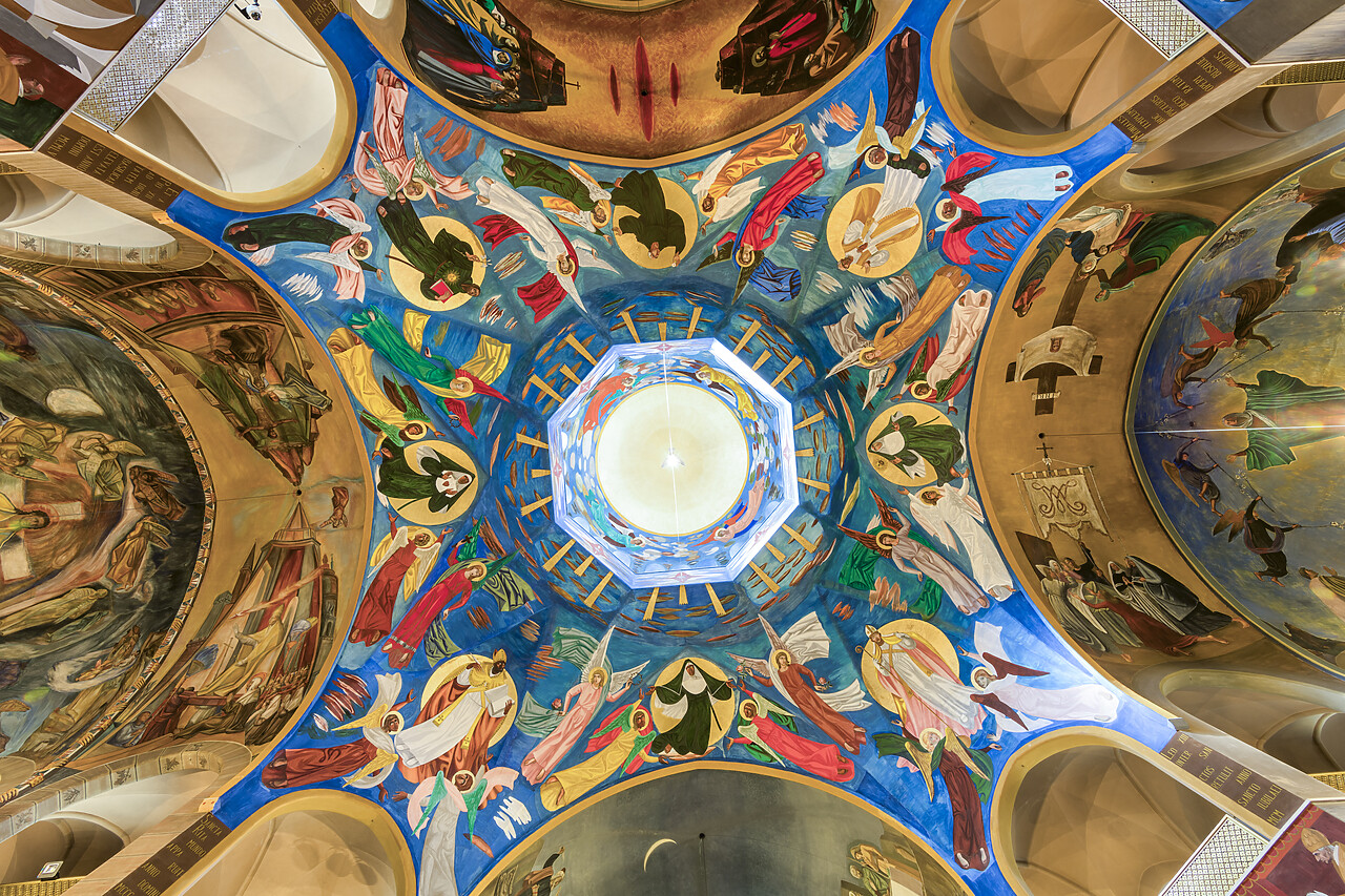 #220355-1 - Colourful Ceiling of Monastery of St. Rita, Cascia, Umbria, Italy