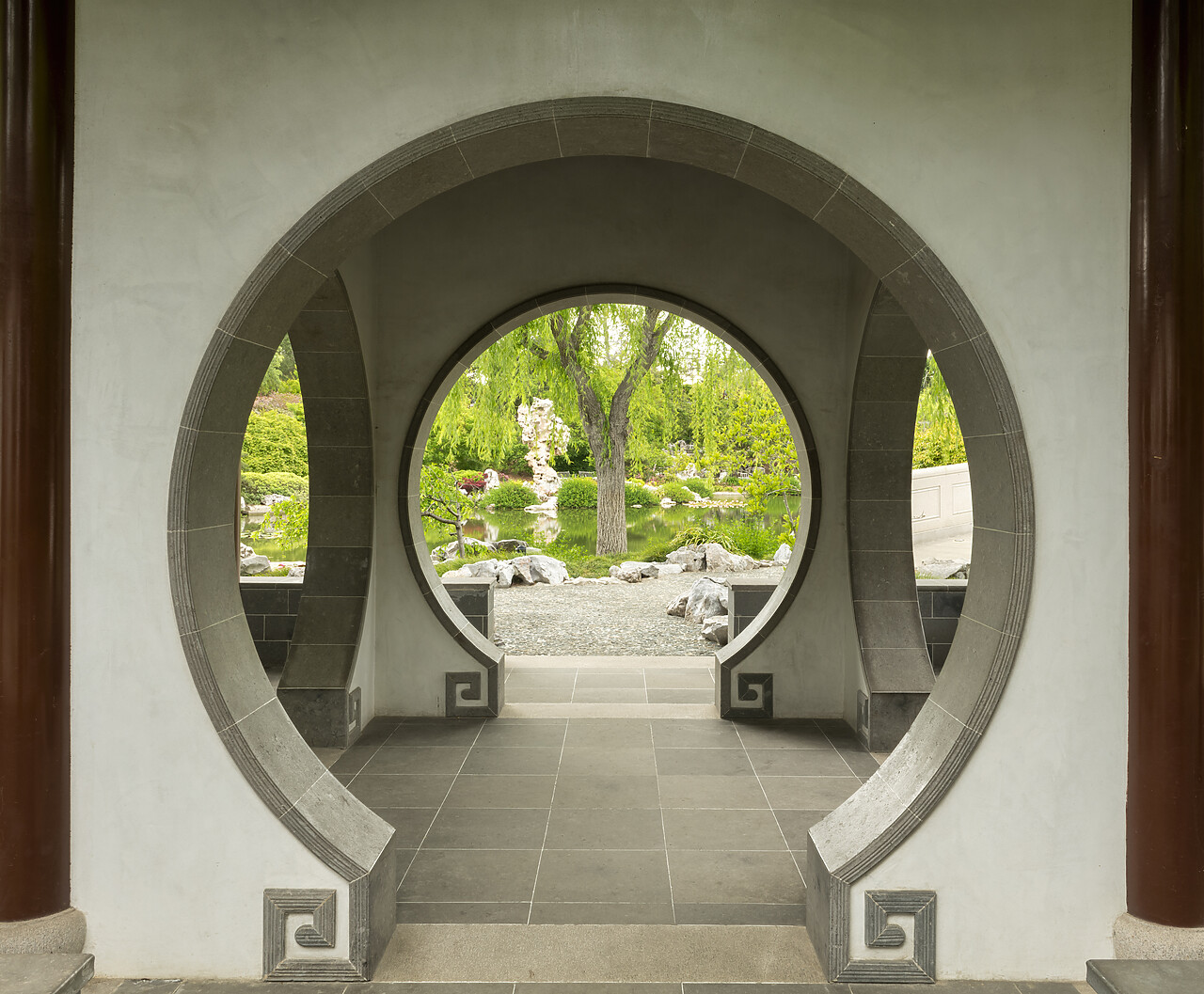 #230097-1 - Chinese Garden at  the Huntington Botanical Gardens, San Marino, California, USA