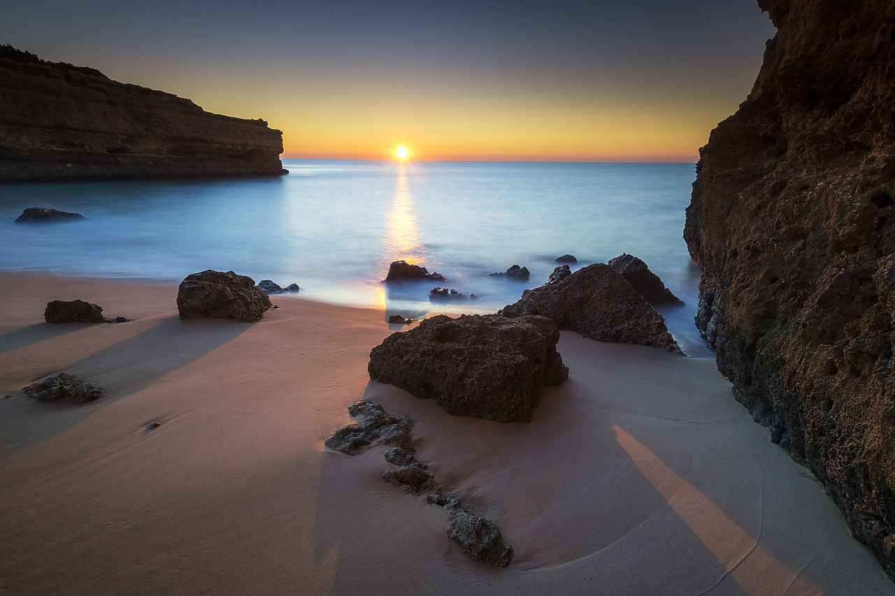 #400015-1 - Praia da Albandeira at Sunrise, Algarve, Portugal