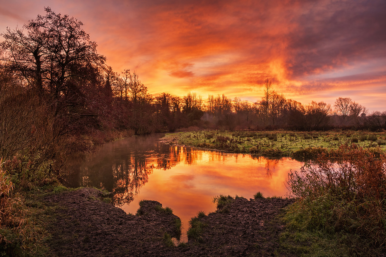 #400388-1 - Sunrise over River Yare, Marston Marsh, Norwich, Norfolk, England