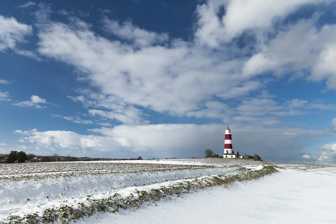 #410016-1 - Happisburgh Lighthouse in Winter, Happisburgh, Norfolk, England