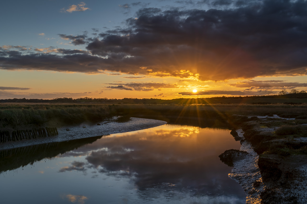 #410069-1 - River Blyth at Sunset, Blythburgh, Suffolk, England
