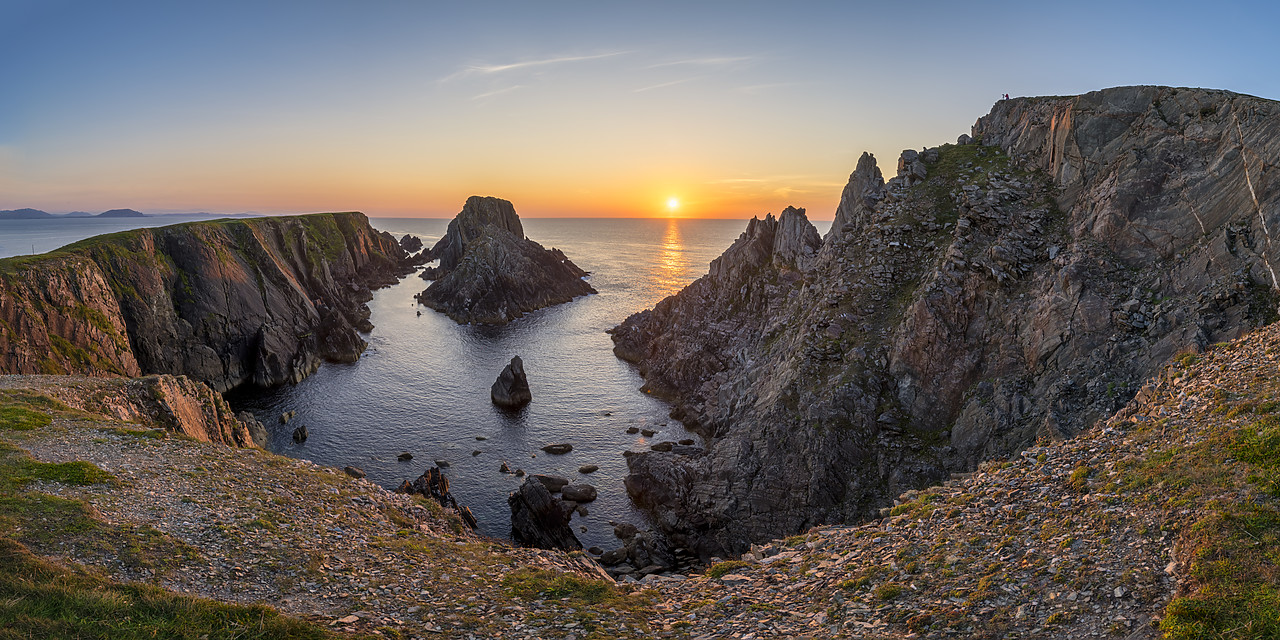 #410345-1 - Sunset at Malin Head (most Northerly point in Ireland), County Donegal, Ireland