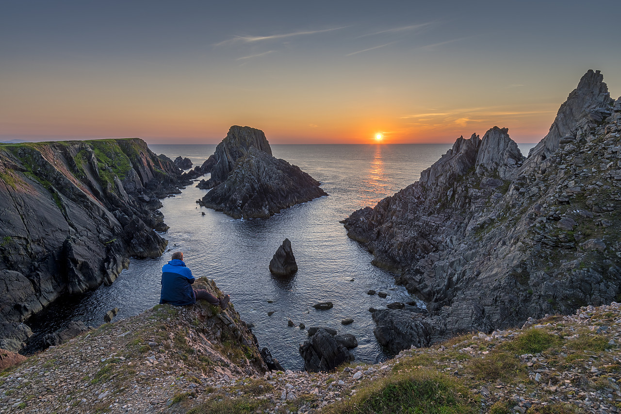 #410346-1 - Sunset at Malin Head (most Northerly point in Ireland), County Donegal, Ireland