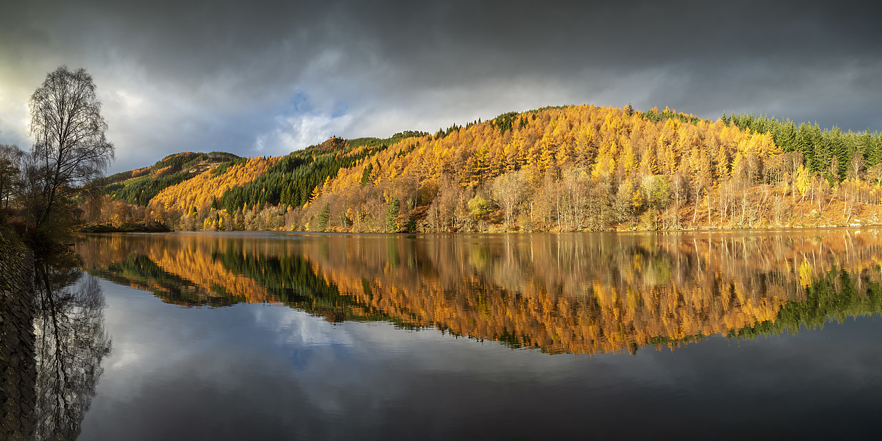 #410471-1 - Loch Tummel Reflections in Autumn, Perthshire, Scotland