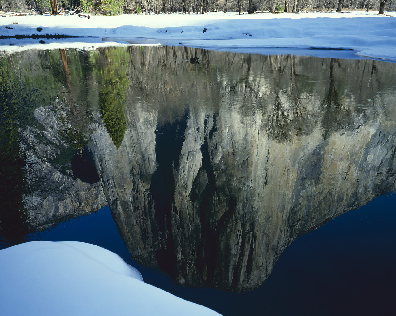 #85266 - El Capitan Reflection in Merced River, Yosemite National Park, California, USA